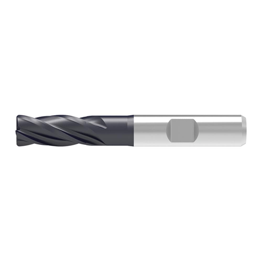 Corner Radius End Mill: 20.00 mm Dia, 38.00 mm LOC, 3.00 mm Radius, 4 Flute, Solid Carbide