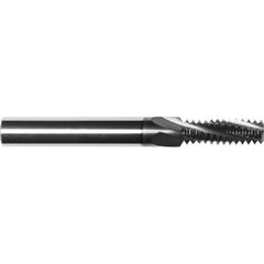 Helical Flute Thread Mill: 7/16-20, Internal & External, 4 Flute, 0.3125" Shank Dia, Solid Carbide