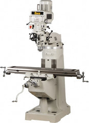 9" x 49" Knee Milling Machine: 3 hp, Variable Speed Pulley, 1 Phase