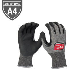 Cut-Resistant Gloves: Milwaukee 48-73, Size Small, ANSI Cut A4, ANSI Puncture 0, Nitrile, Polyethylene