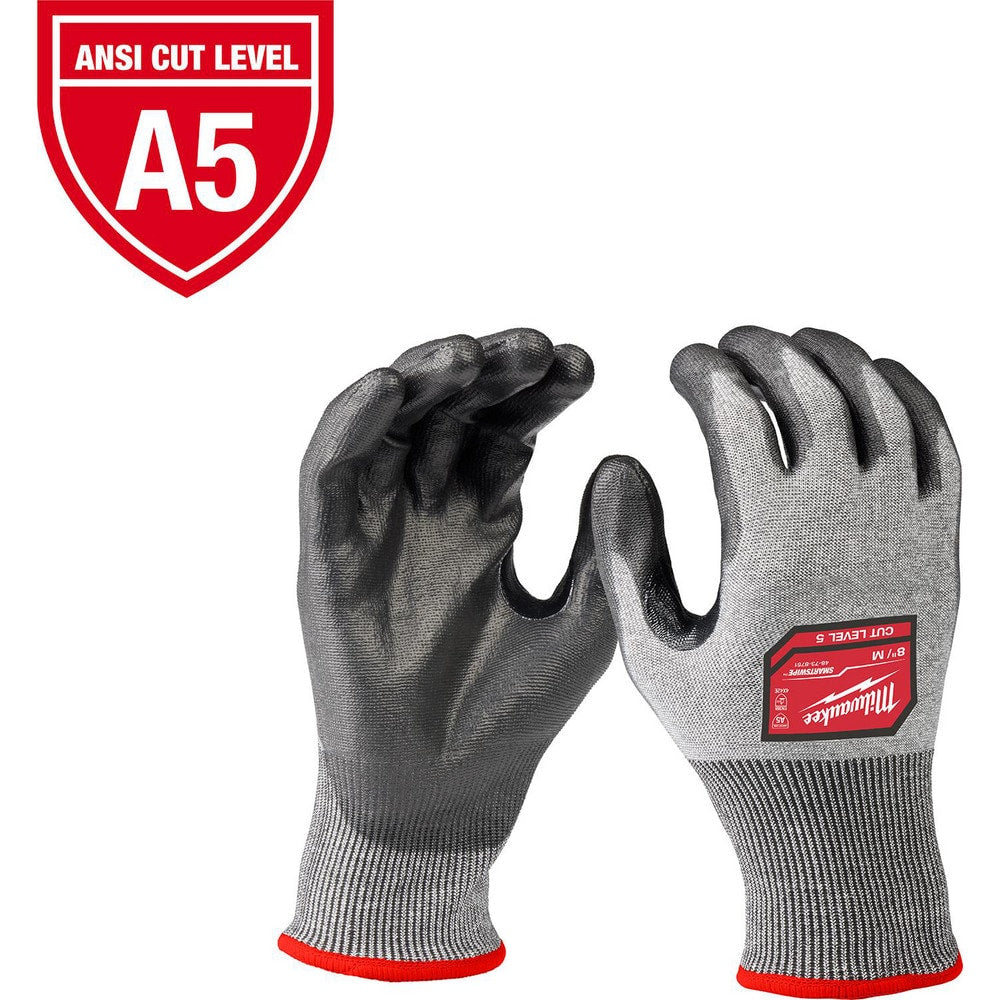 Cut-Resistant Gloves: Milwaukee 48-73, Size X-Large, ANSI Cut A5, ANSI Puncture 0, Polyethylene, Polyethylene