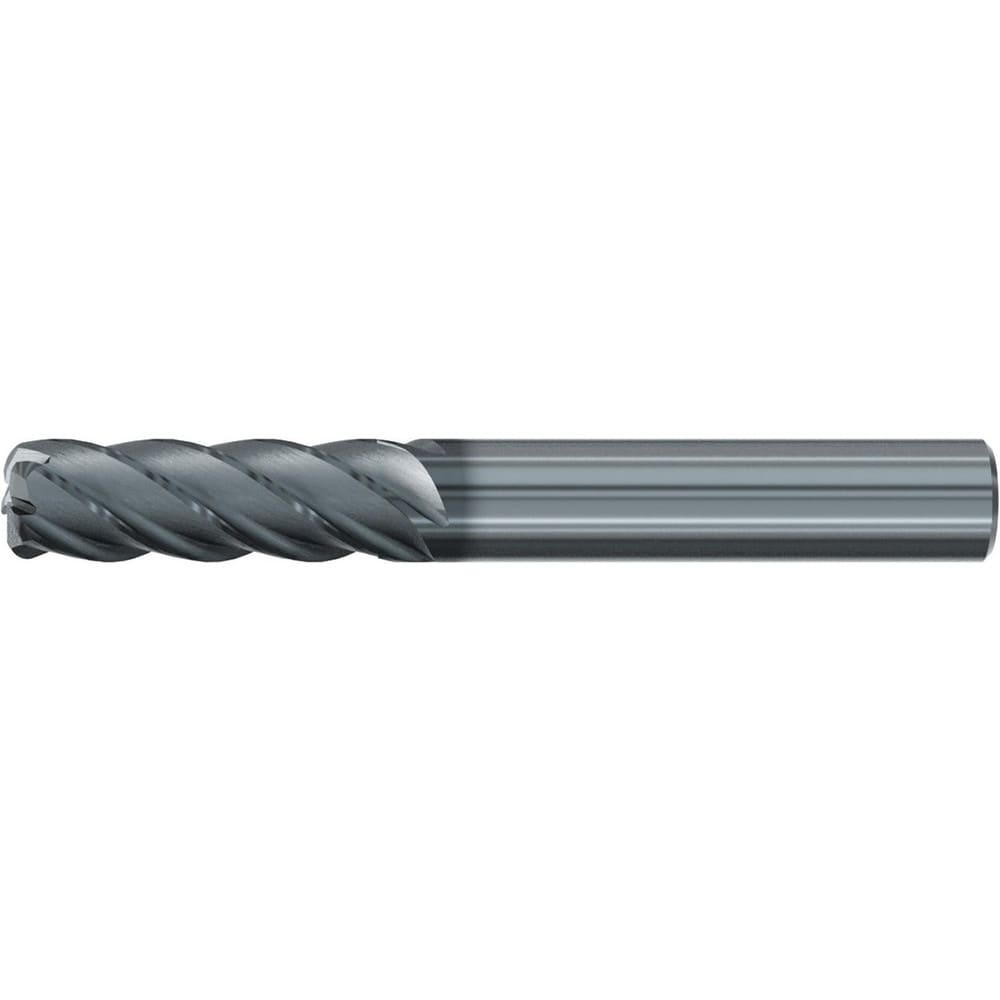 Roughing & Finishing End Mills; Mill Diameter (Fractional Inch): 5/8; Flute Type: Spiral; Number Of Flutes: 5; End Mill Material: Solid Carbide; Length of Cut (Inch): 2-1/4; Coating/Finish: AlCr