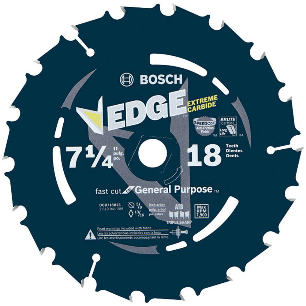 Wet & Dry Cut Saw Blade: 7-3/4" Dia, 5/8" Arbor Hole, 18 Teeth