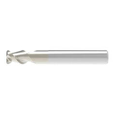 Corner Radius End Mill: 5.00 mm Dia, 8.00 mm LOC, 0.50 mm Radius, 2 Flute, Solid Carbide