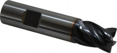 Corner Chamfer End Mill: 3/4" Dia, 7/8" LOC, 4 Flute, 0.0200" Chamfer Width, Solid Carbide