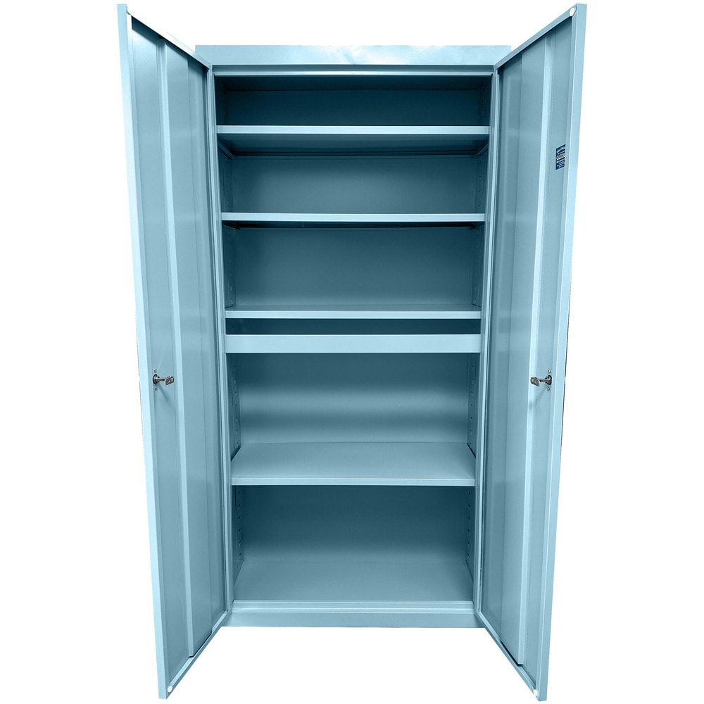 Steel Steel Storage Cabinet Cabinet: 24" Wide, 18" Deep, 72" High