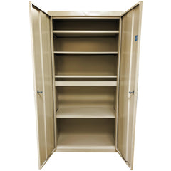 Steel Steel Storage Cabinet Cabinet: 30" Wide, 18" Deep, 72" High