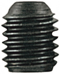 Set Screw: 1/2-13, 7/16" Overall Length, Cup Point, Alloy Steel