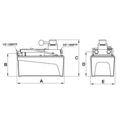 Corrosion-Resistant Pumps; 4-WAY 10000PSI AIR PUMP