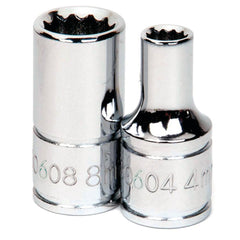 Standard  Hand Socket: 1/4" Drive, 9.00 mm Socket, 12-Point