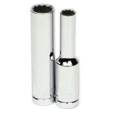 Deep Socket  Hand Socket: 1/4" Drive, 8.00 mm Socket, 12-Point