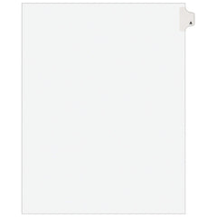 11 x 8 1/2" A Label, 1 Tabs, Unpunched, Preprinted Tab Dividers