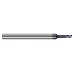 Square End Mill: 1/2" Dia, 3/4" LOC, 3 Flute, Solid Carbide