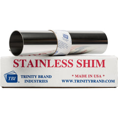 Metal Shim Stock: Roll, 0.0040" Thick, 50" Long, 24" Wide, Stainless Steel