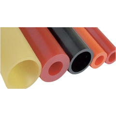 Plastic Round Tube: 1/2" ID, 1-1/2" OD, 3' OAL, Polyurethane