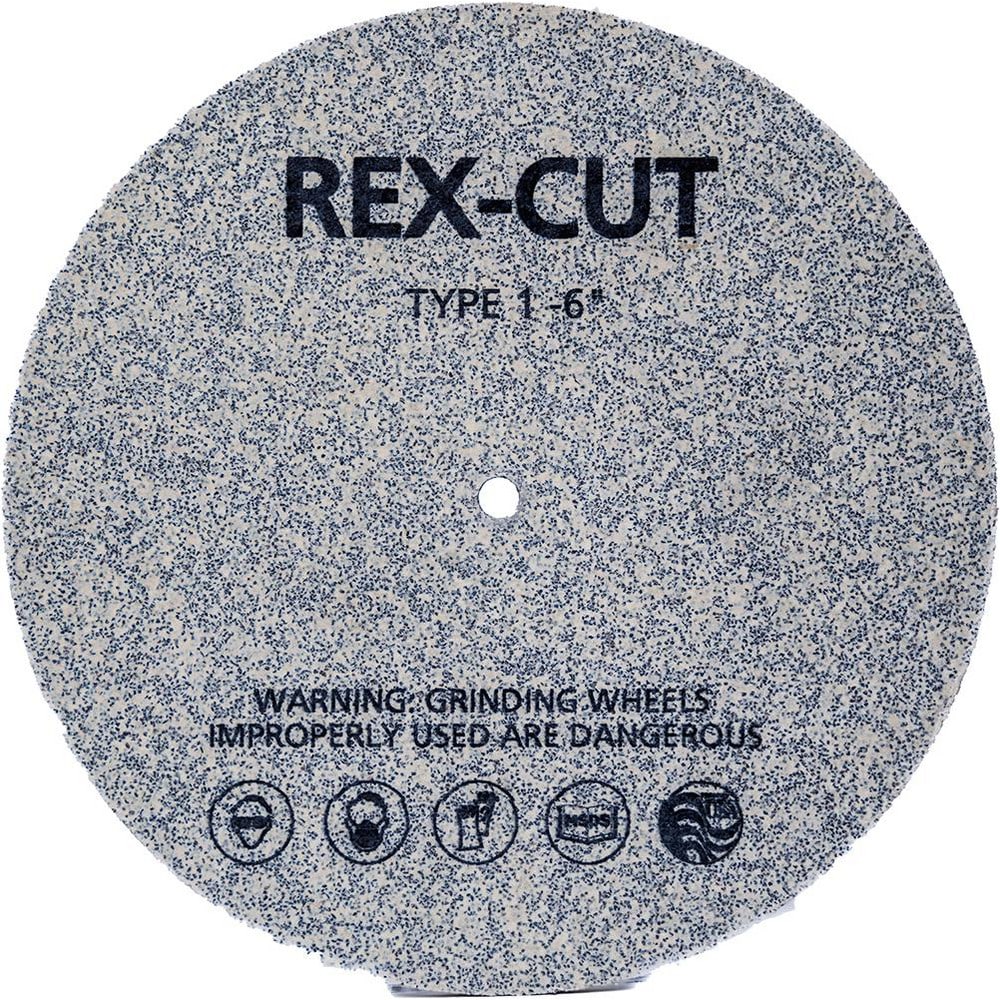 Deburring Wheel: 6" Dia, 1/8" Face Width, 1/2" Hole, Aluminum Oxide