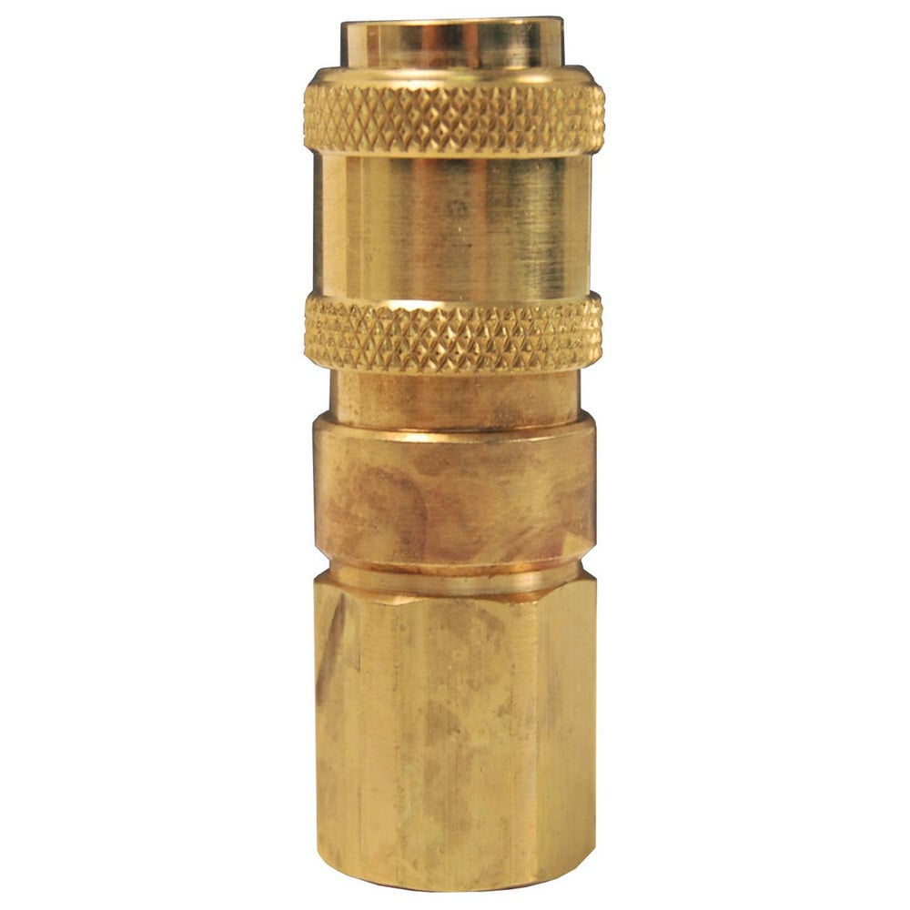 Pneumatic Hose Fittings & Couplings; Fitting Type: Air Hose; Type: Coupler; Coupling Type: Coupler; Interchange Type: Proprietary Astronautics; Thread Type: NPTF; Coupler Size: 0.125; Material: Brass; Thread Standard: Female NPT