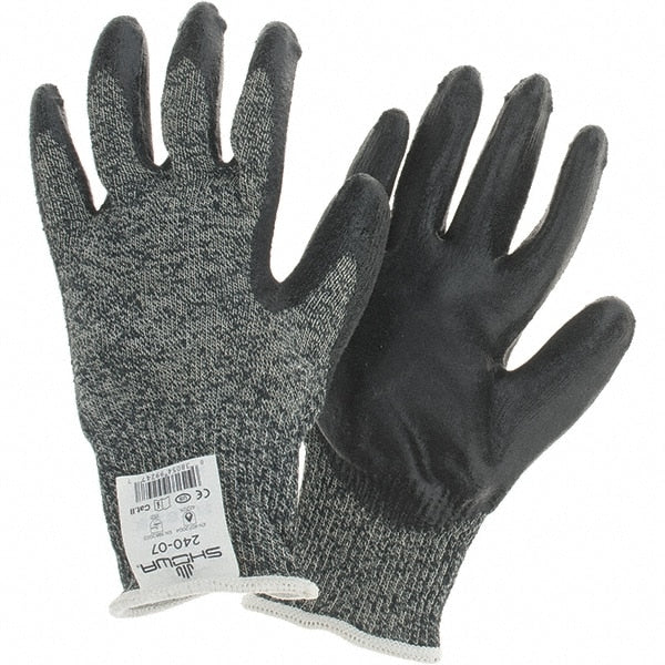 Cut, Puncture & Abrasion-Resistant Gloves: SHOWA 240, Size Small, ANSI Cut A4, ANSI Puncture 2, Neoprene, Fiberglass, Kevlar & Modacrylic