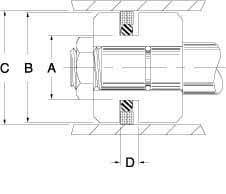 Air Cylinder Accessory: Glassfilled Polytetrafluoroethylene