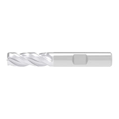 Corner Radius End Mill: 20.00 mm Dia, 38.00 mm LOC, 2.00 mm Radius, 3 Flute, Solid Carbide