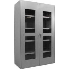 Steel Storage & Visible Cabinet: 36" Wide, 78" High