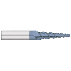 Tapered End Mills; Mill Diameter (Decimal Inch): 0.1250; Length of Cut (Inch): 1/2; End Mill Material: Solid Carbide