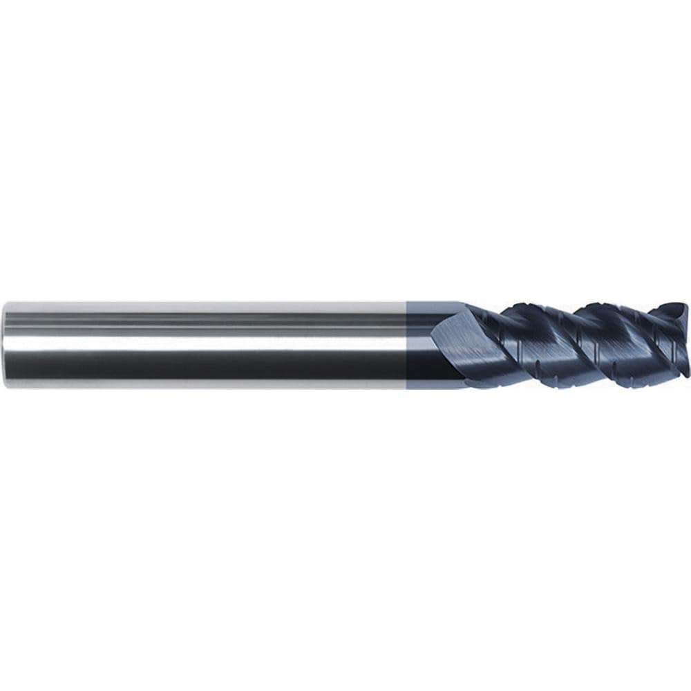 Roughing End Mill: 1" Dia, 3 Flute, Variable Pitch, 0.0300" Corner Radius, Single End, Solid Carbide, Chipbreaker