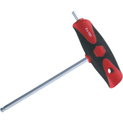 Hex Key: 5.00 mm Hex, Ball & Hex End, T-Handle Cushion Grip