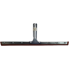 Squeegee: 16" Blade Width, Rubber Blade, Tapered Handle Connection