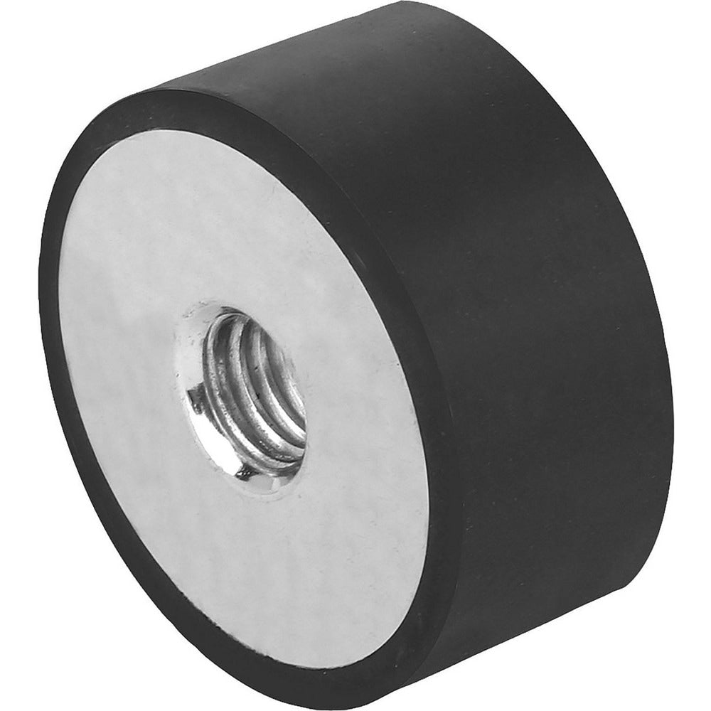Vibration Isolators; Isolator Type: Standard Deflection; Insert Material: Steel; Isolator Material: Natural Rubber; Maximum Load Capacity: 40.91; Top Diameter: 15.00; Bottom Diameter: 15; Thread Size: M4; Overall Width: 1