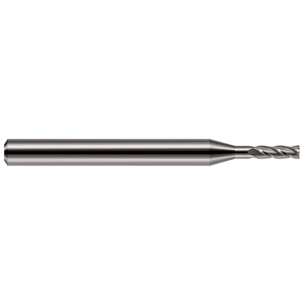 Square End Mill: 0.50 mm Dia, 4 Flute, Solid Carbide