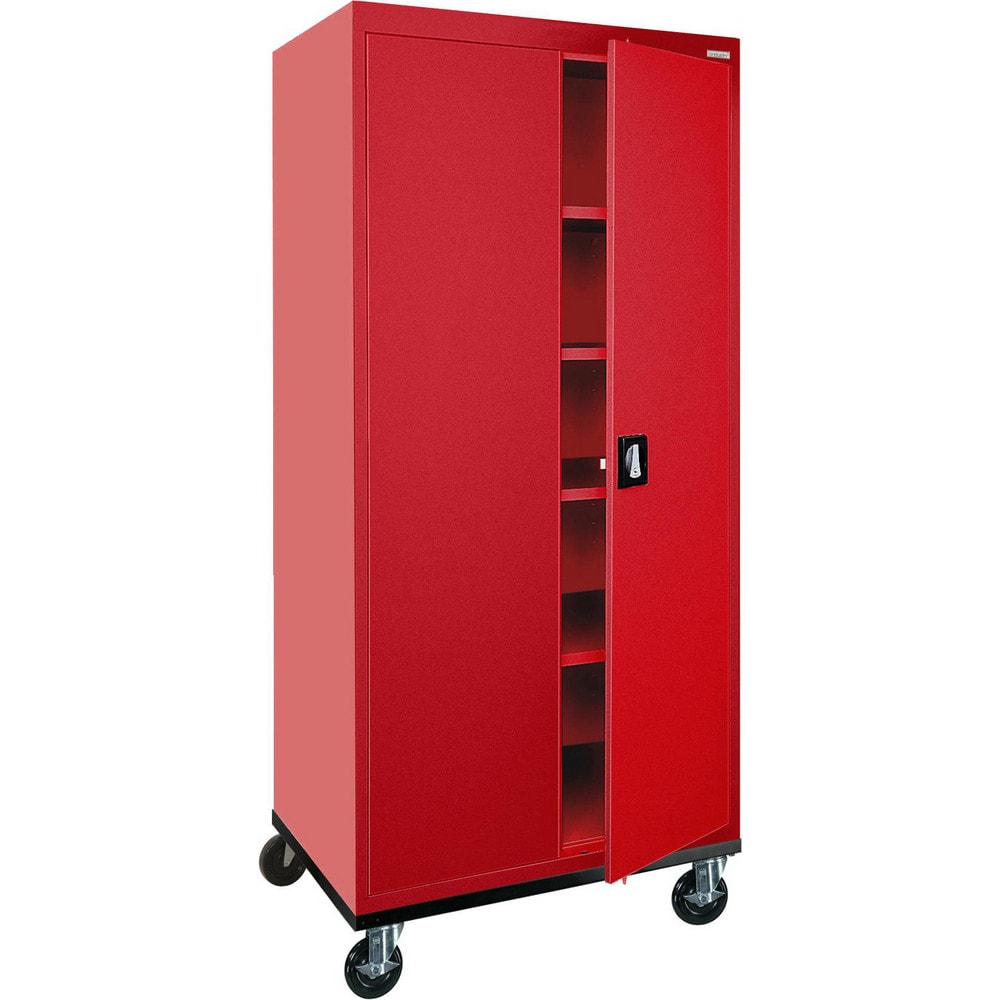 Steel Mobile Storage Cabinet: 36" Wide, 24" Deep, 78" High