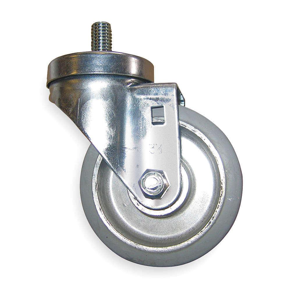 Stem Casters; Stem Type: Stem; Stem Shape: Tapered Round; Stem Diameter: 88.9000; Stem Diameter: 88.9000; Swivel: Yes; Wheel Width: 127; Wheel Diameter: 63.5; Wheel Type: Solid Rubber; Wheel Material: Mold on Rubber; Bearing Type: Roller