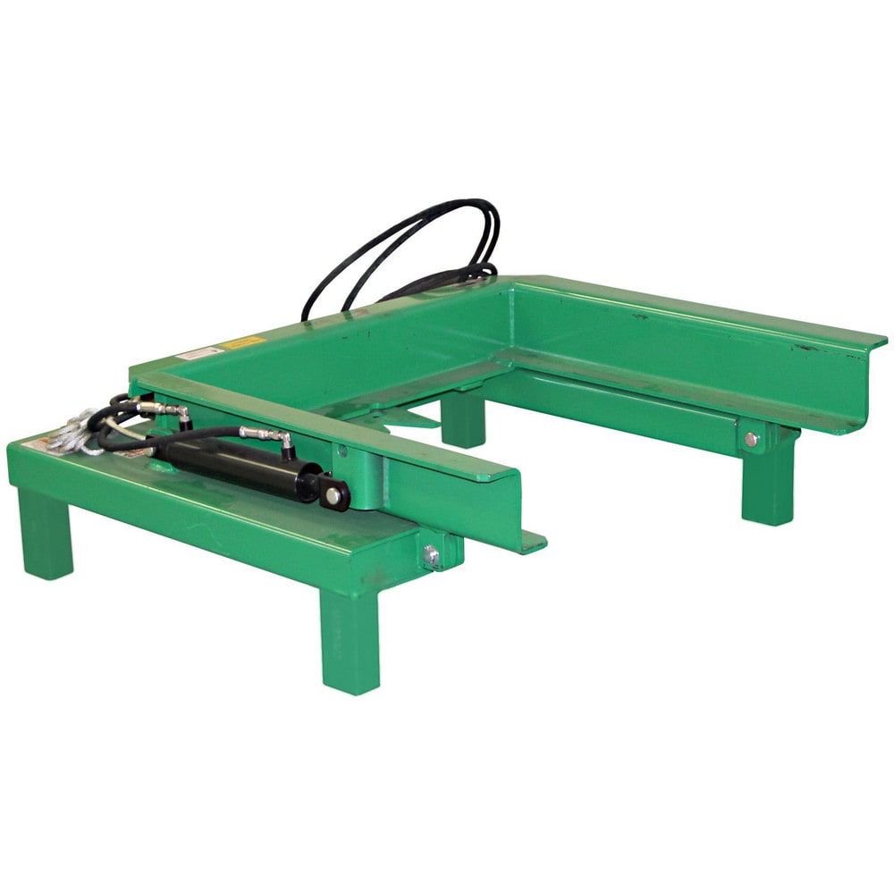 Hoppers & Basket Truck Accessories; Accessory Type: Forklift Attachemnt for Powered Self Dumping System; Material: Steel; Color: Green