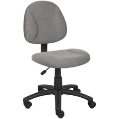 Task Chair:  Tweed,  Adjustable Height,  Gray