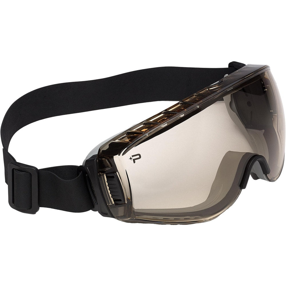 Safety Goggles:  Splash & Dust,  Anti-Fog & Anti-Scratch,  Brown  Polycarbonate Lenses