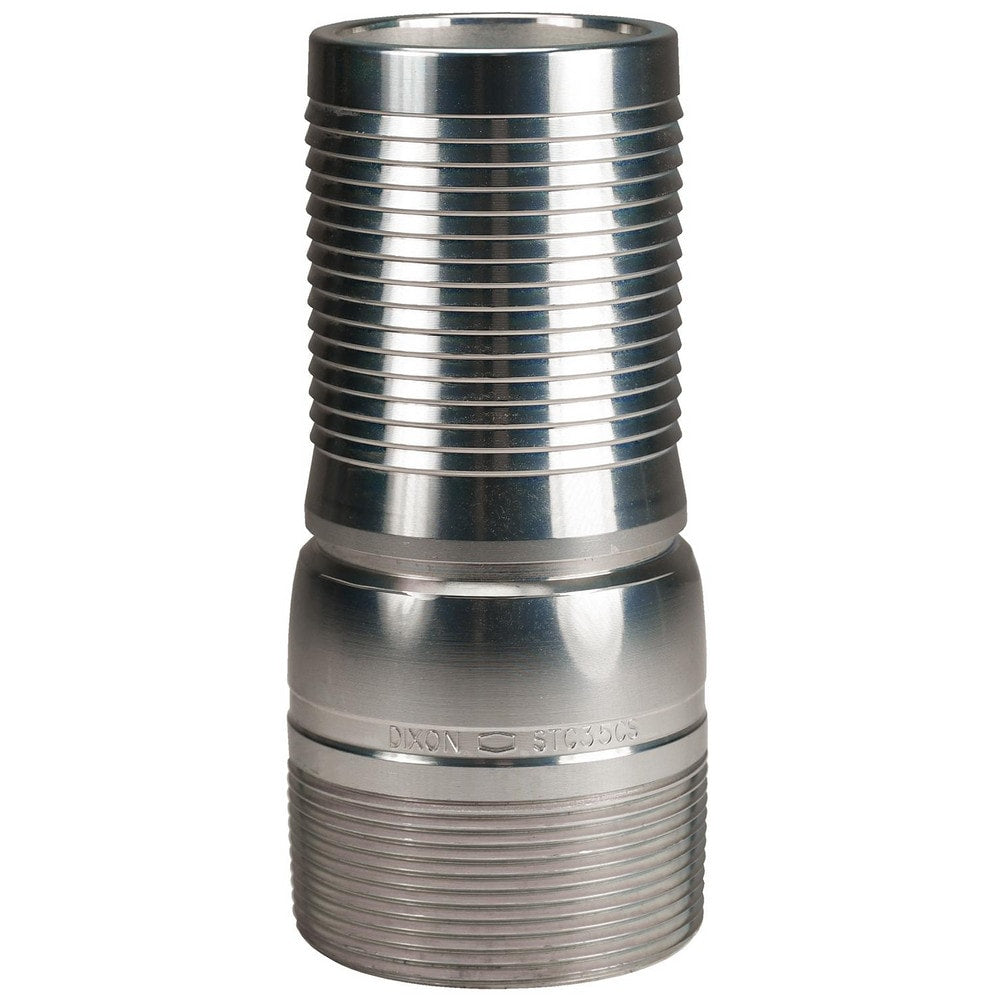 Suction & Discharge Hose Couplings; Type: King Crimp Style Combination Nipple; Coupling Type: Crimp Stem x MNPT; Coupling Descriptor: King Crimp Nipple; Material: Schedule 80 Plated Carbon Steel; Coupler Size (Fractional Inch): 1-1/4; Thread Size: 1-1/4;