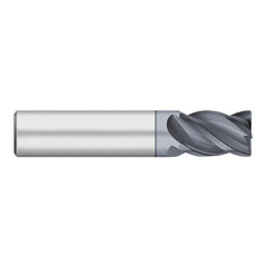 Corner Radius End Mill: 1/4" Dia, 3/8" LOC, 0.0100" Radius, 4 Flute, Solid Carbide