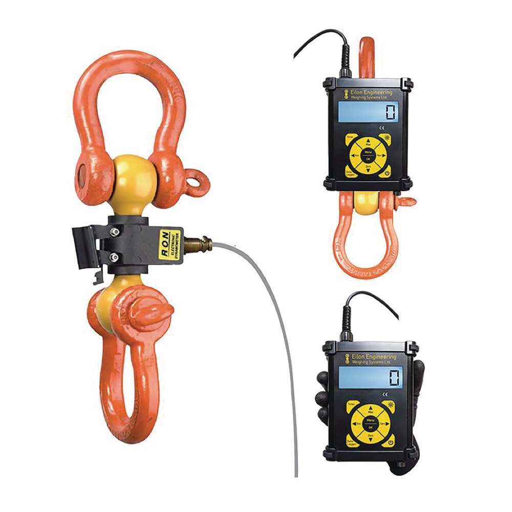 Crane Scales & Hanging Scales; Type: Shackle Type Wired Dynamometer; Capacity (Lb.): 2000.00; Capacity (kg): 907.1847; Display Type: 6 Digit LCD; Scale Type: Dynamometer