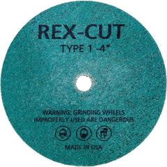 Deburring Wheel: 3" Dia, 1/8" Face Width, 1/4" Hole, Aluminum Oxide