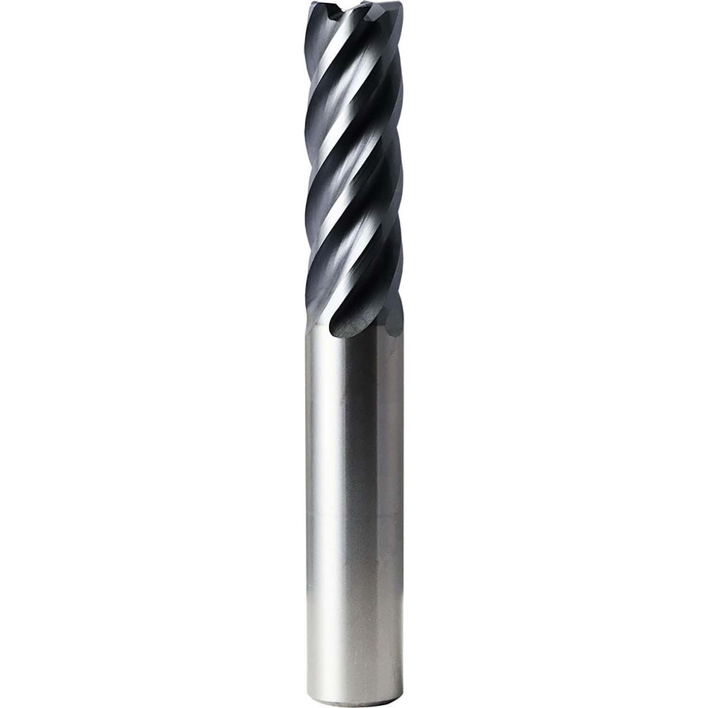 Square End Mill: 1" Dia, 3" LOC, 5 Flute, Solid Carbide