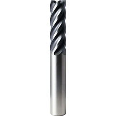 Square End Mill: 1" Dia, 3" LOC, 5 Flute, Solid Carbide