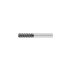 Barrel Cutter End Mills; End Type: Toroidal; Material: Solid Carbide; Small End Diameter (mm): 8.00; Shank Diameter (mm): 8.0000; Length of Cut (mm): 19.0000; Helix Angle: 45.00