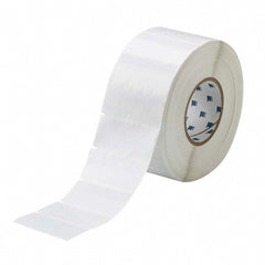 Label Maker Label: Clear & White, Vinyl, 10,000 per Roll