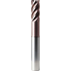 Corner Radius End Mill: 25 mm Dia, 53.00 mm LOC, 2.00 mm Radius, 5 Flute, Solid Carbide