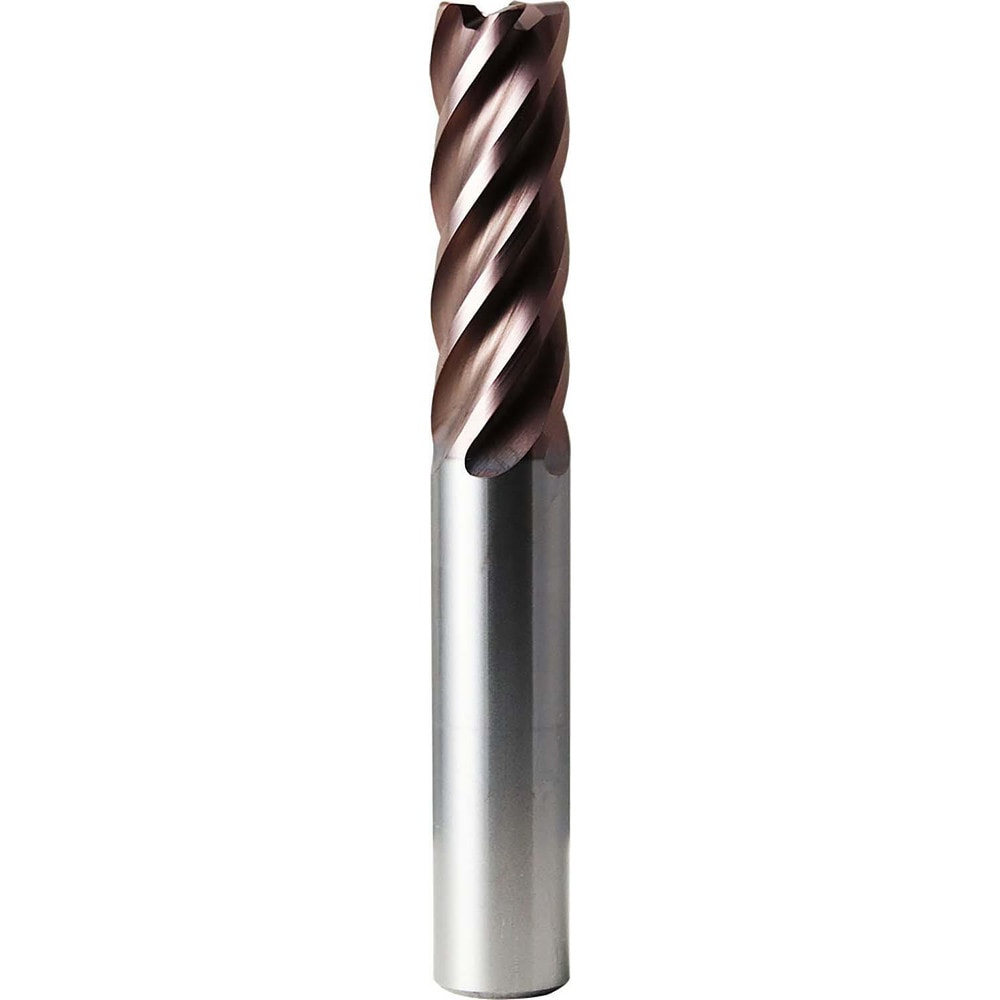 Corner Radius End Mill: 20 mm Dia, 60.00 mm LOC, 1.00 mm Radius, 5 Flute, Solid Carbide