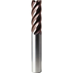 Corner Radius End Mill: 3/4" Dia, 2-1/4" LOC, 0.0300" Radius, 5 Flute, Solid Carbide