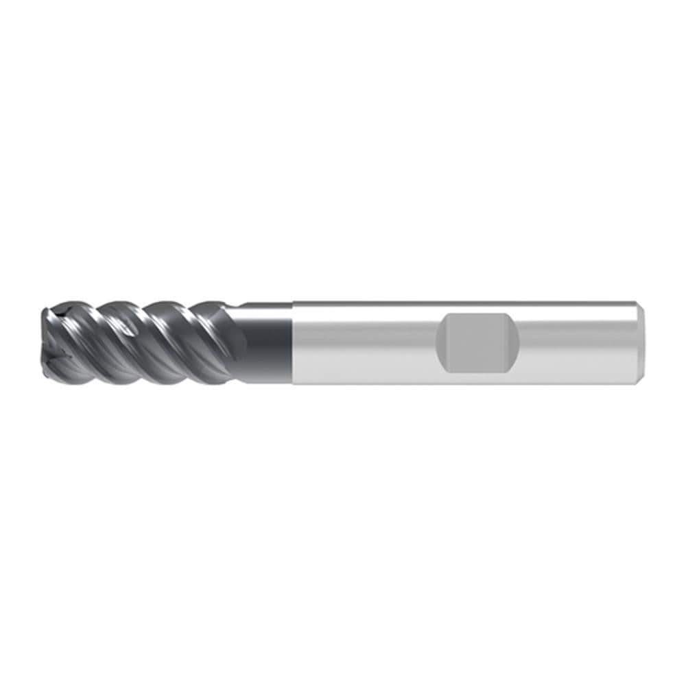 Barrel Cutter End Mills; End Type: Toroidal; Material: Solid Carbide; Small End Diameter (mm): 8.00; Shank Diameter (mm): 8.0000; Length of Cut (mm): 19.0000; Helix Angle: 45.00