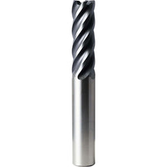 Corner Radius End Mill: 3/4" Dia, 2-1/4" LOC, 0.0300" Radius, 5 Flute, Solid Carbide