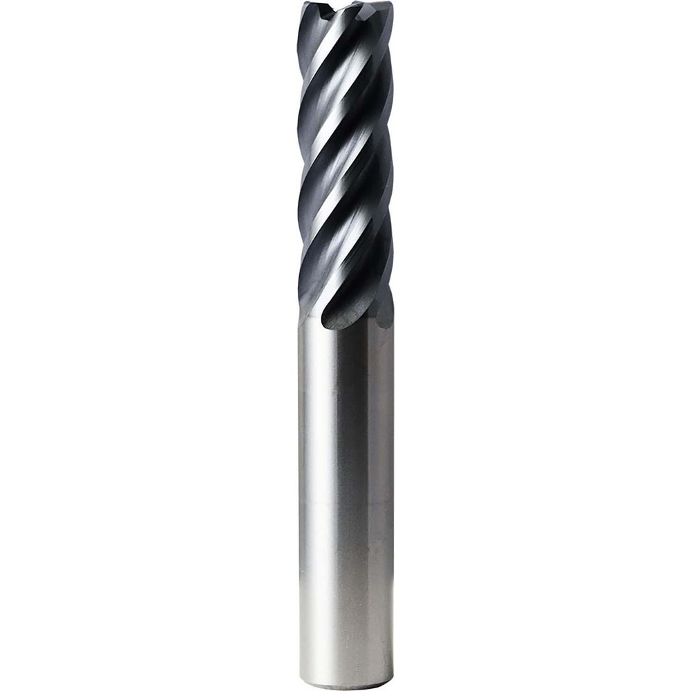 Corner Radius End Mill: 20 mm Dia, 60.00 mm LOC, 2.00 mm Radius, 5 Flute, Solid Carbide